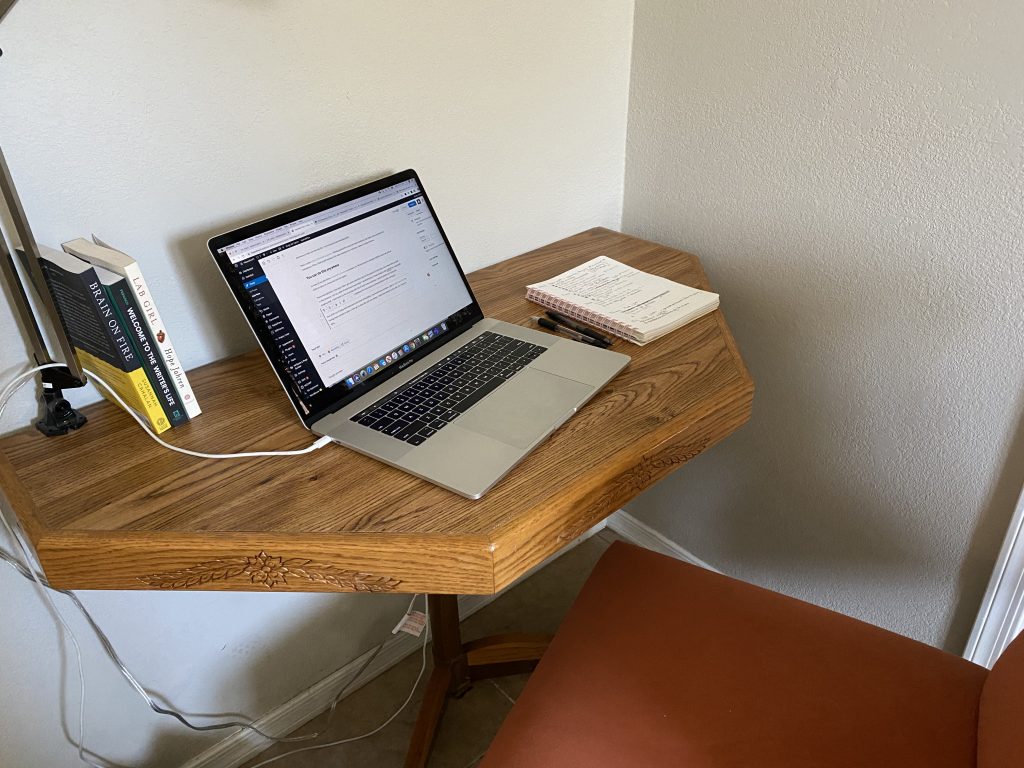 work from home (even an AirBnB)